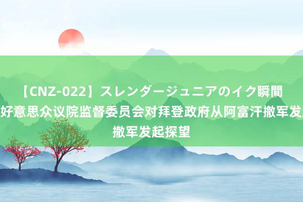 【CNZ-022】スレンダージュニアのイク瞬間 4時間 好意思众议院监督委员会对拜登政府从阿富汗撤军发起探望