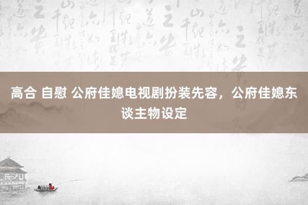 高合 自慰 公府佳媳电视剧扮装先容，公府佳媳东谈主物设定