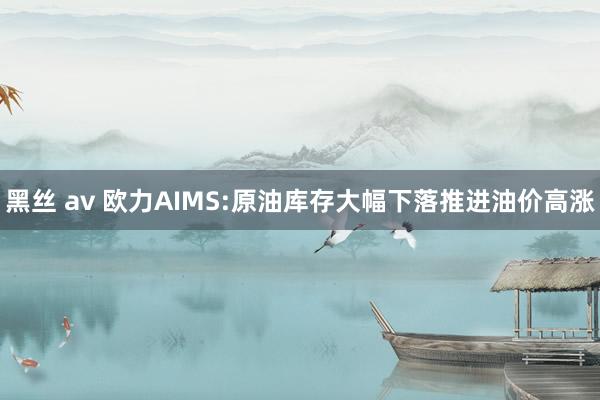 黑丝 av 欧力AIMS:原油库存大幅下落推进油价高涨